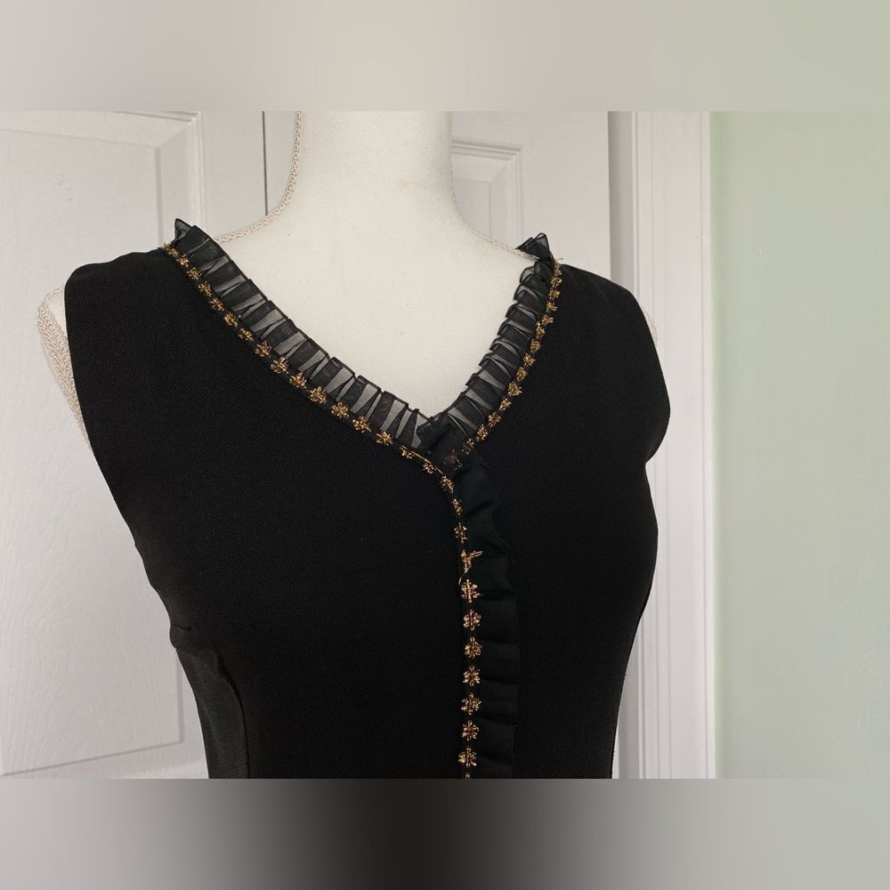 1970 Designer Sam Paula Black Evening Dress - Picture 3 of 7